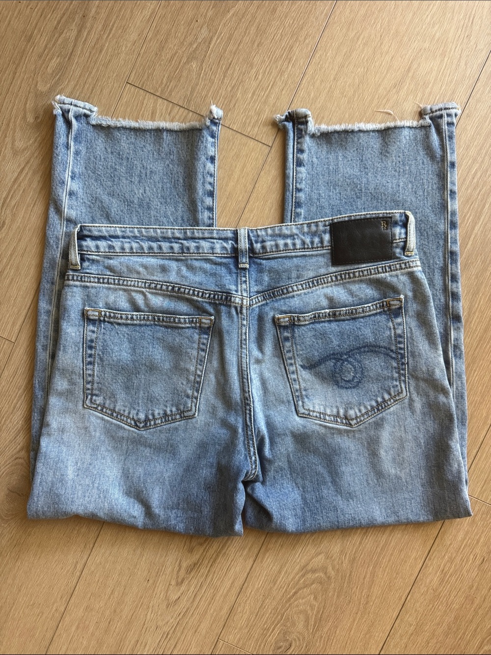 R13 Boy Straight Jeans Jasper Stretch Size 28 - Picture 10 of 16